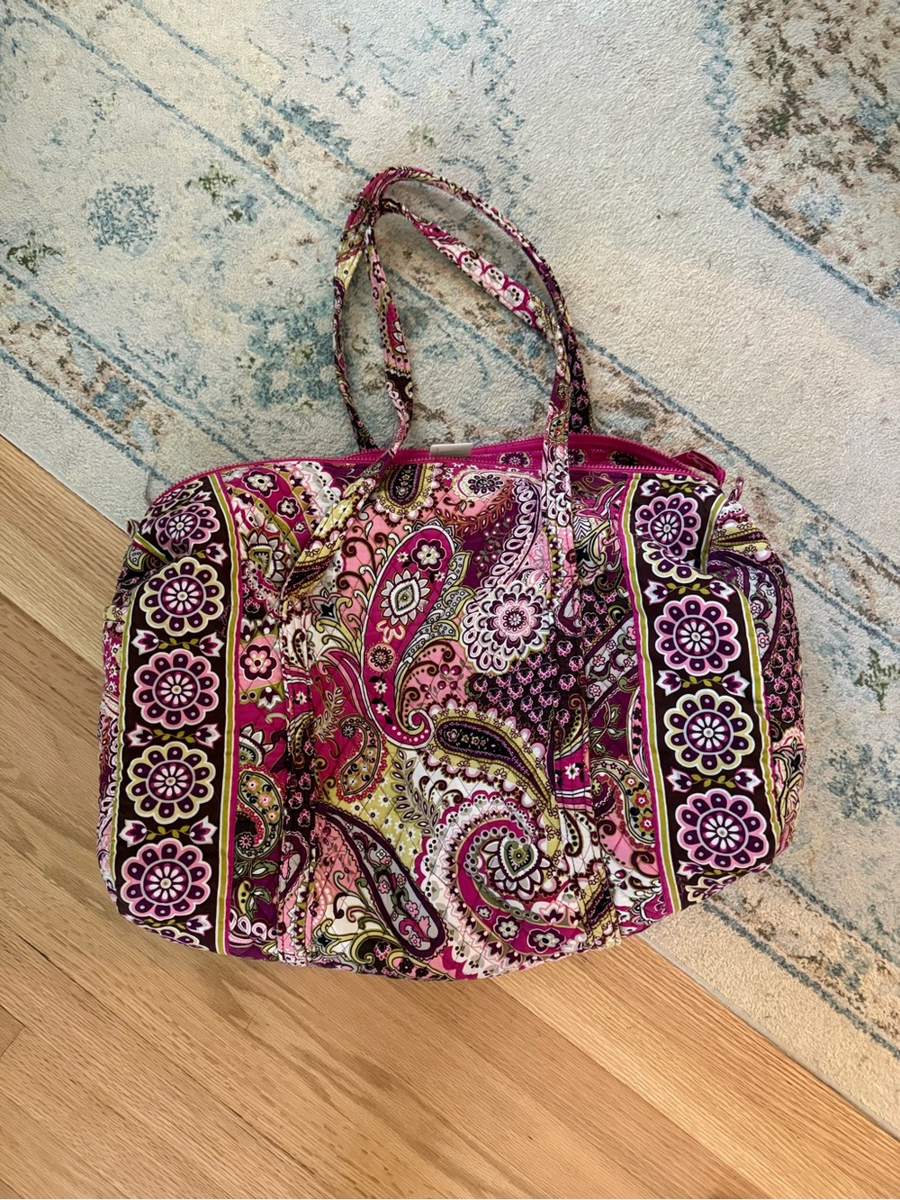 Vera Bradley Quilted Paisley Tote Bag - Pink